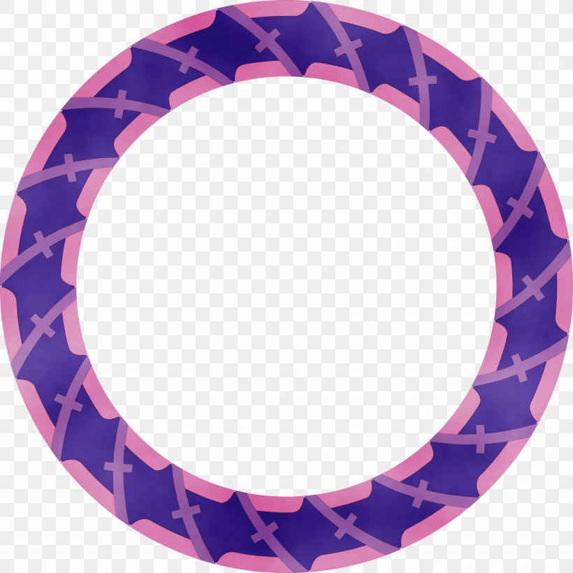 Purple Violet Pink Circle Bangle, PNG, 3000x3000px, Circle Frame, Bangle, Circle, Paint, Pink Download Free