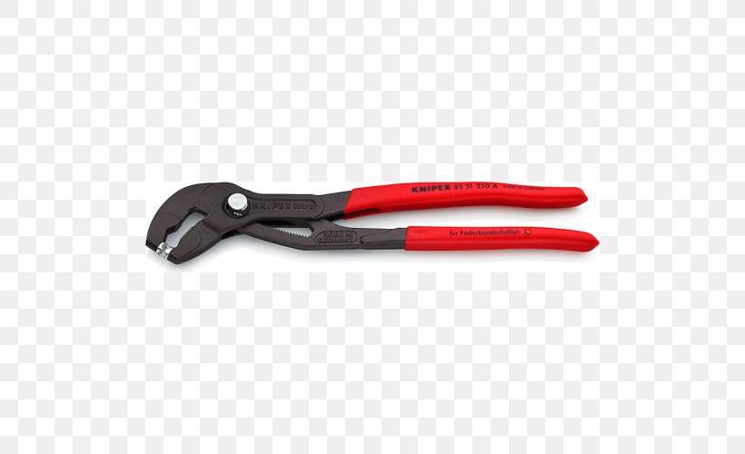 Tongue-and-groove Pliers Knipex Slip Joint Pliers Tool, PNG, 500x500px, Pliers, Adjustable Spanner, Bolt Cutter, Channellock, Clamp Download Free