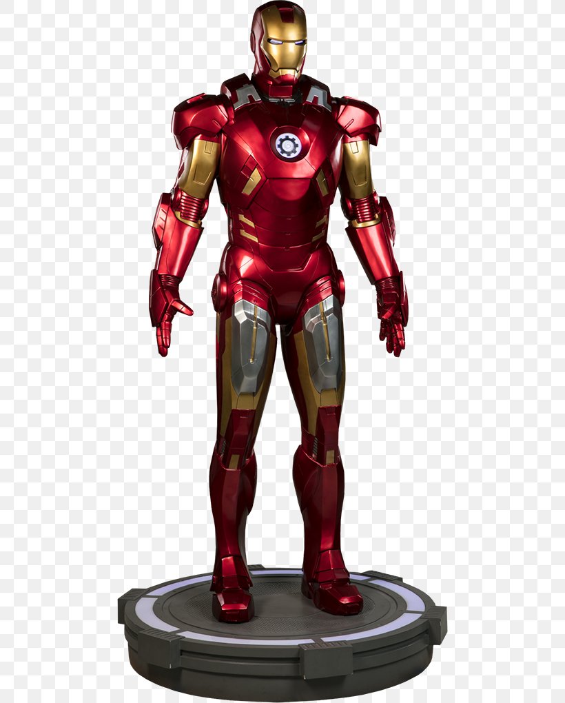 Iron Man's Armor Sideshow Collectibles Statue Marvel Cinematic Universe, PNG, 480x1020px, Iron Man, Action Figure, Avengers Age Of Ultron, Fictional Character, Figurine Download Free
