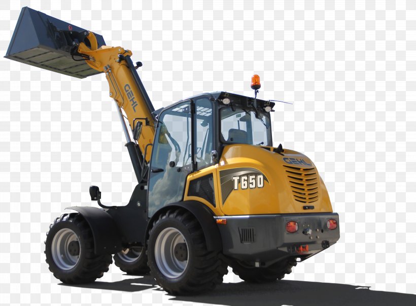Loader Gehl Company Telescopic Handler Heavy Machinery Articulated Vehicle, PNG, 4400x3248px, Loader, Architectural Engineering, Articulated Vehicle, Automotive Tire, Bulldozer Download Free