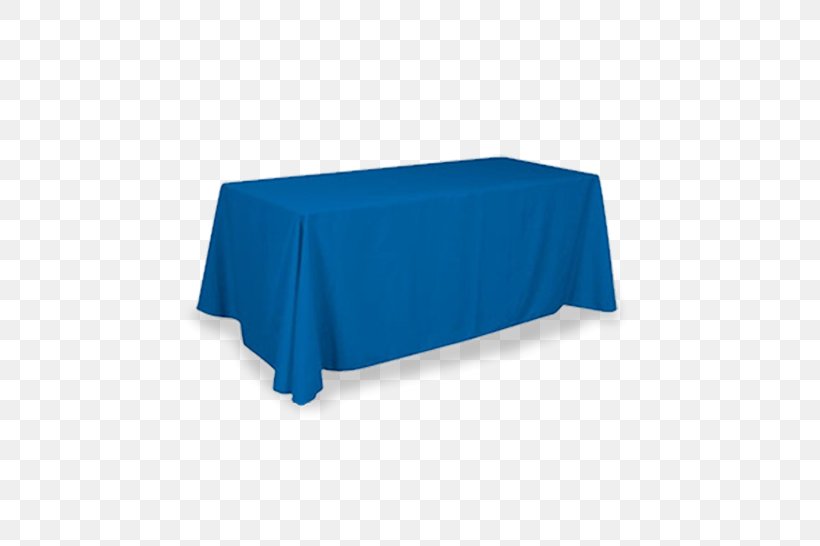 Tablecloth Interior Design Services Plastic Furniture, PNG, 500x546px, Table, Blue, Brochure, Clothes Hanger, Cobalt Blue Download Free