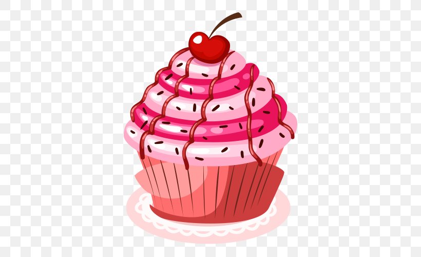 Cupcake Birthday Cake Bakery Icing Chocolate Cake, PNG, 500x500px, Cupcake, Bakery, Birthday Cake, Buttercream, Cake Download Free