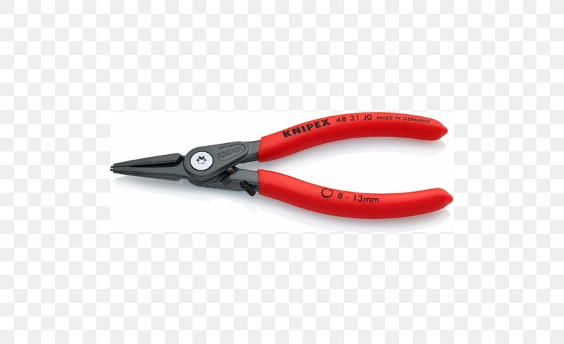 Needle-nose Pliers Knipex Circlip Retaining Ring, PNG, 500x500px, Pliers, Circlip, Circlip Pliers, Cutting Tool, Diagonal Pliers Download Free