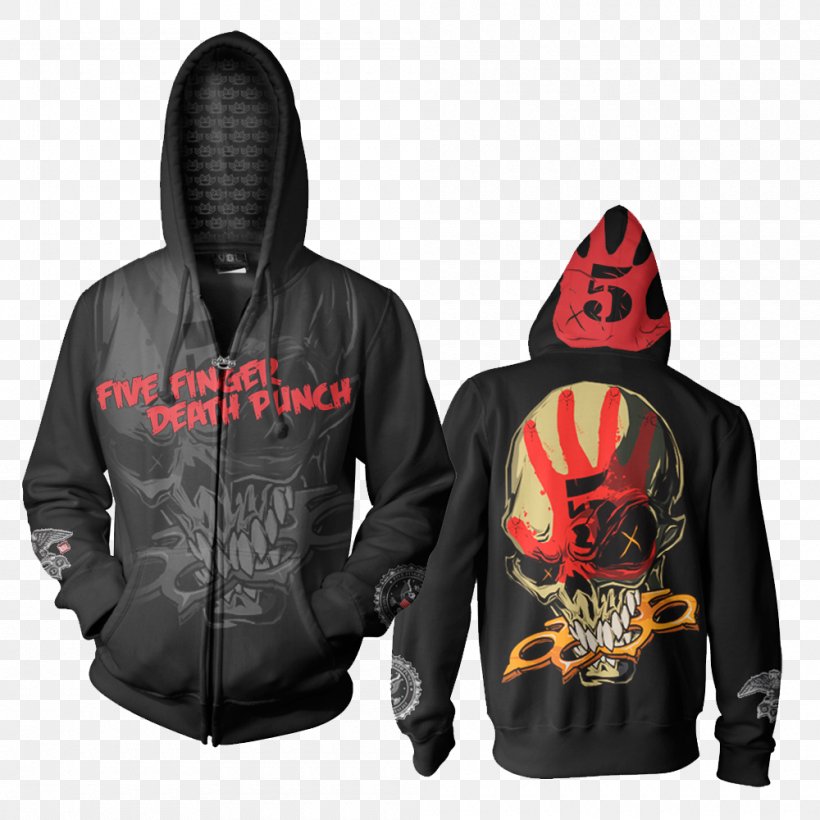 Hoodie T-shirt Sweatshirt Sweater, PNG, 1000x1000px, Hoodie, Brand, Clothing, Fashion, Five Finger Death Punch Download Free