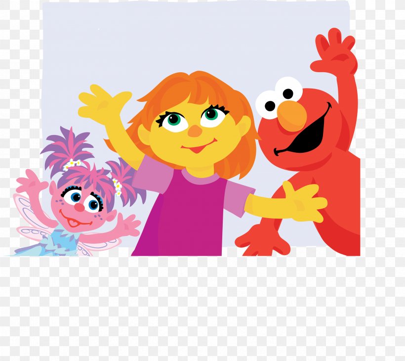 Elmo Abby Cadabby Grover Big Bird Julia, PNG, 3323x2962px, Watercolor, Cartoon, Flower, Frame, Heart Download Free