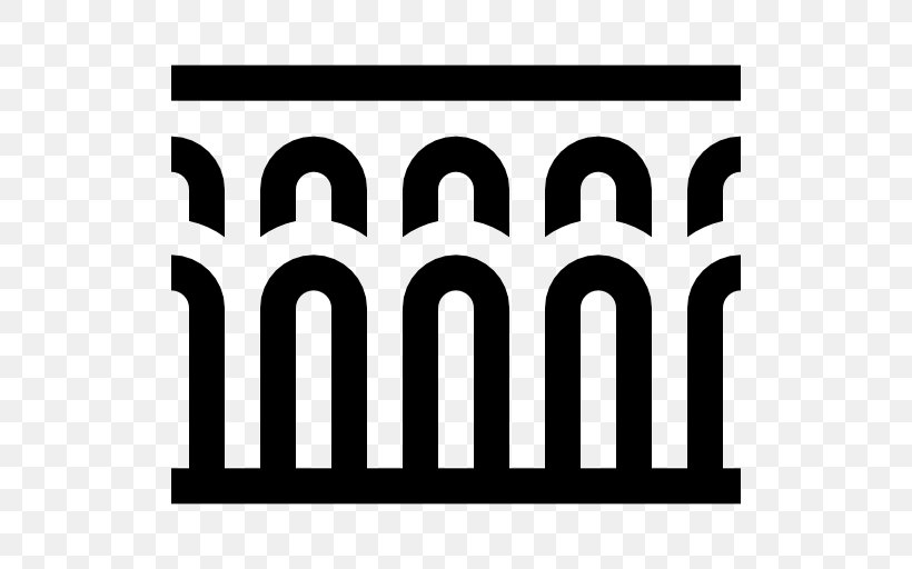 Aqueduct Of Segovia Roman Aqueduct Monument, PNG, 512x512px, Aqueduct Of Segovia, Aqueduct, Area, Black, Black And White Download Free