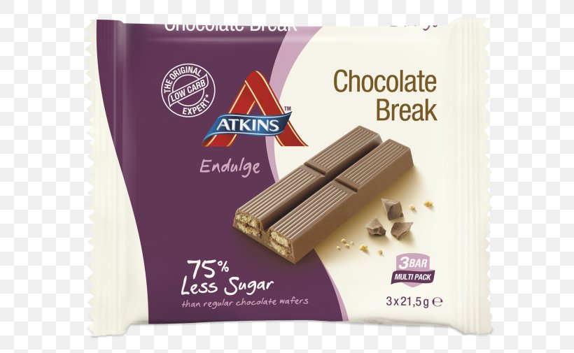 Atkins Diet Low-carbohydrate Diet Chocolate Bar Low Carb Lifestyle, PNG, 650x505px, Atkins Diet, Carbohydrate, Chocolate, Chocolate Bar, Confectionery Download Free