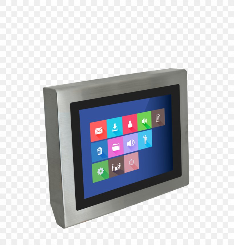 Display Device Computer Monitors Digital Signs Touchscreen Multimedia, PNG, 1000x1050px, 2in1 Pc, Display Device, Billboard, Borne Interactive, Computer Hardware Download Free