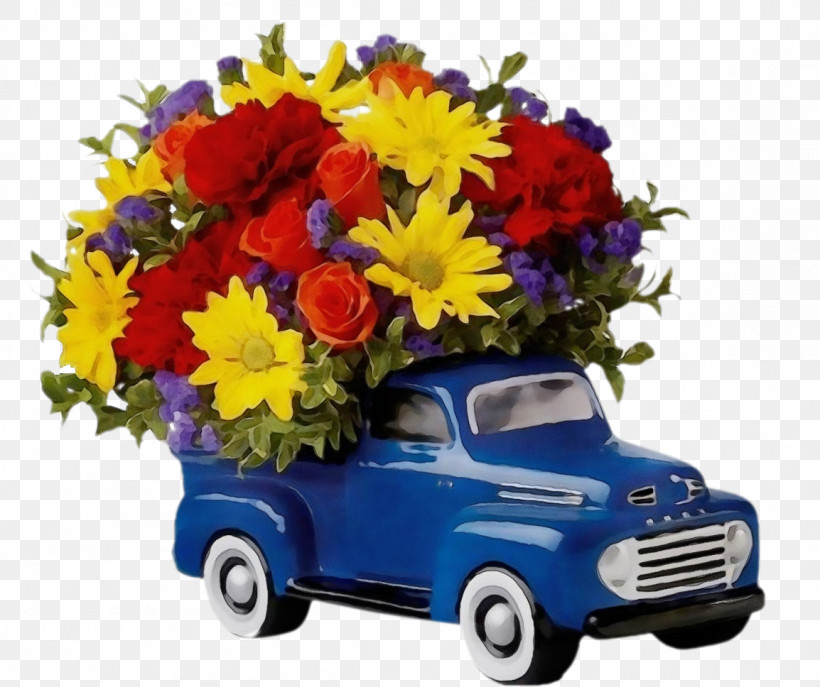 Blue Car Vehicle Yellow Bouquet, PNG, 1154x968px, Watercolor, Blue, Bouquet, Car, Classic Car Download Free