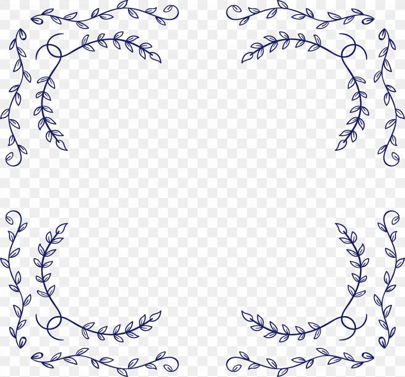 Blue Area Body Piercing Jewellery Pattern, PNG, 2539x2362px, Border, Area, Blue, Body Jewelry, Decorative Arts Download Free