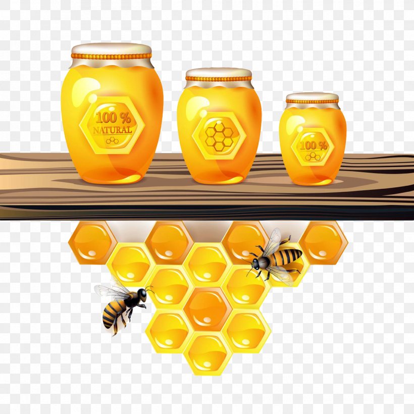 Drawing Honey Photography, PNG, 1355x1355px, Drawing, Bee, Glass, Honey, Honey Bee Download Free