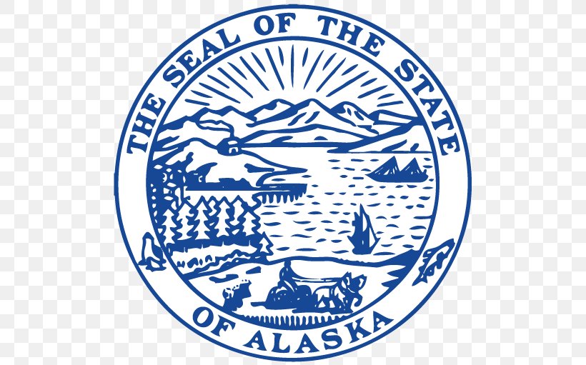 Juneau Seal Of Alaska Anchorage Logo Flag Of Alaska, PNG, 511x511px, Juneau, Alaska, Anchorage, Area, Black And White Download Free