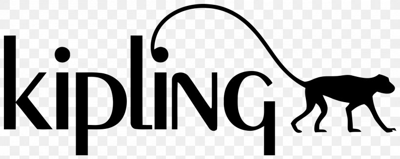 Kipling Logo Retail Bag, PNG, 1920x766px, Kipling, Area, Bag, Black, Black And White Download Free