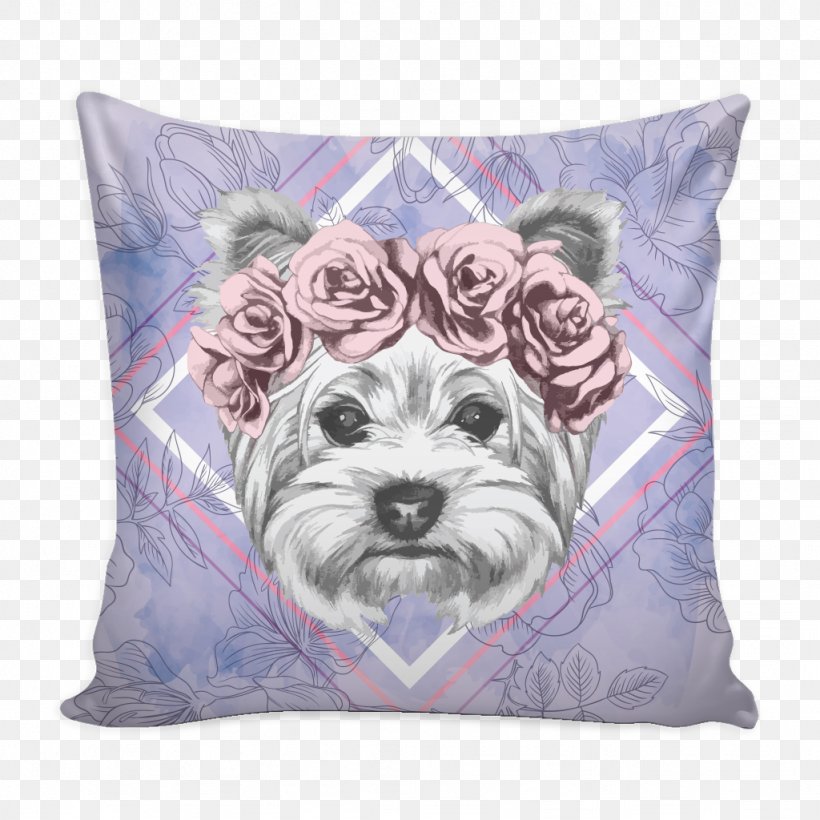 Yorkshire Terrier Dog Breed Throw Pillows Cushion, PNG, 1024x1024px, Yorkshire Terrier, Art, Cushion, Dog, Dog Breed Download Free