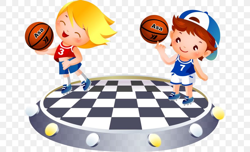 Basketball Child Drawing Sport, PNG, 670x499px, Basketball, Basketball Court, Basketball Moves, Cartoon, Child Download Free