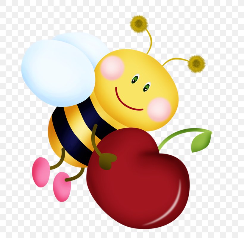 Bee Cartoon Clip Art, PNG, 800x800px, Bee, Art, Baby Toys, Cartoon, Cherry Download Free