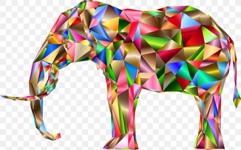 Elephant Abstract Art Pachydermata Three-dimensional Space, PNG, 960x599px, 3d Computer Graphics, Elephant, Abstract Art, Art, Canvas Download Free