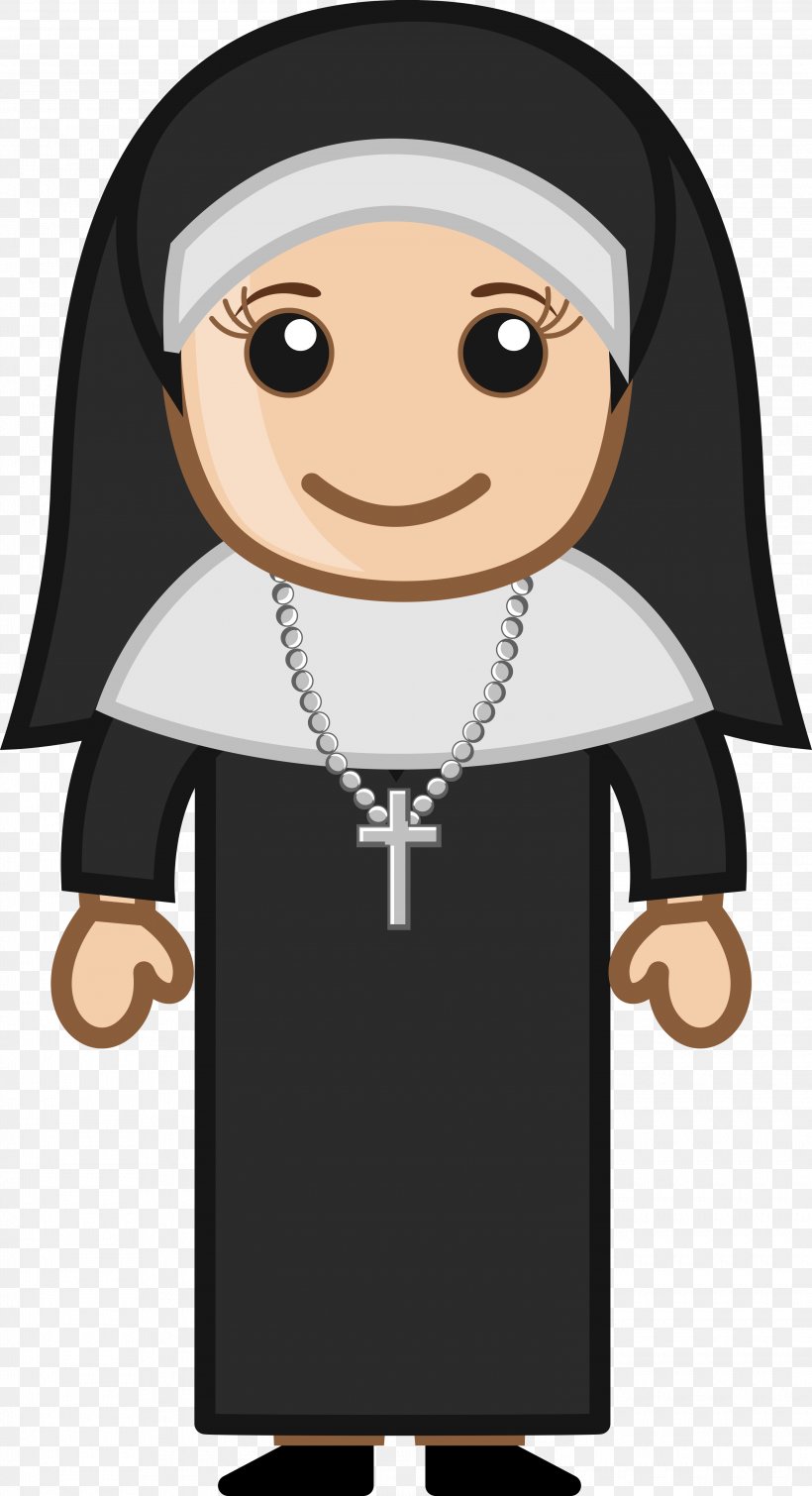 Nun Royalty-free Clip Art, PNG, 3000x5527px, Nun, Academician, Can Stock Photo, Cartoon, Finger Download Free