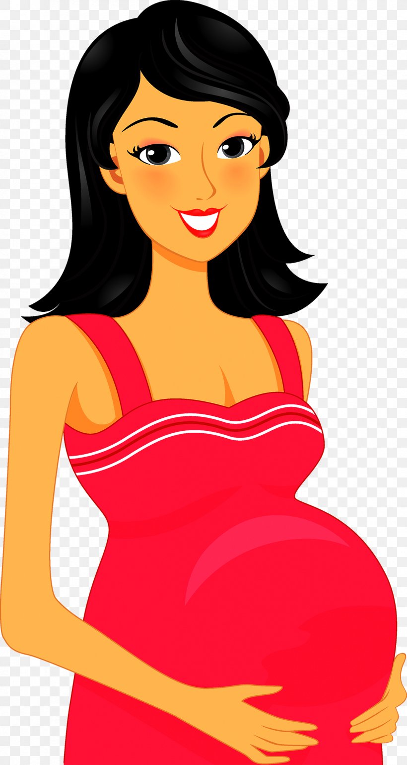 Pregnancy Mother Cartoon Clip Art, PNG, 1200x2252px, Watercolor, Cartoon, Flower, Frame, Heart Download Free