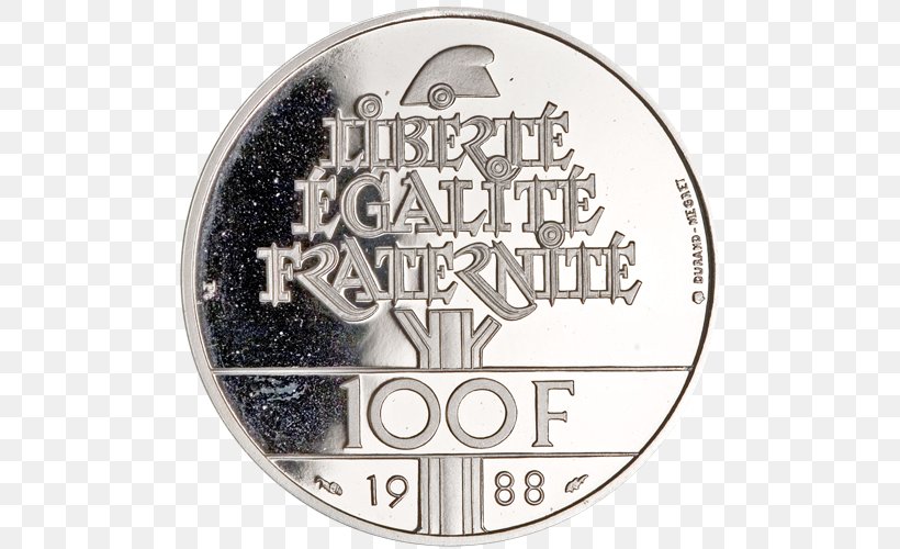 Coin Franc Silver Money Currency, PNG, 500x500px, Coin, Badge, Brand, Bullion, Currency Download Free