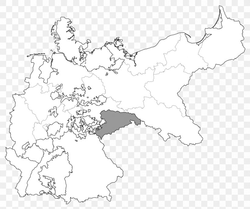 Kingdom Of Saxony German Empire Kingdom Of Bavaria Grand Duchy Of Hesse Map, PNG, 916x768px, Kingdom Of Saxony, Area, Artwork, Black And White, Drawing Download Free