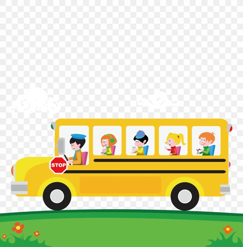 School Bus Cartoon Clip Art, PNG, 1744x1778px, Bus, Area, Bus Driver, Cartoon, Drawing Download Free
