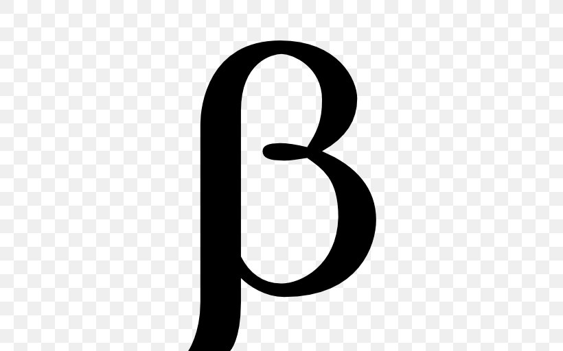 Beta Symbol Greek Alphabet, PNG, 512x512px, Beta, Alpha, Black And White, Brand, Computer Program Download Free