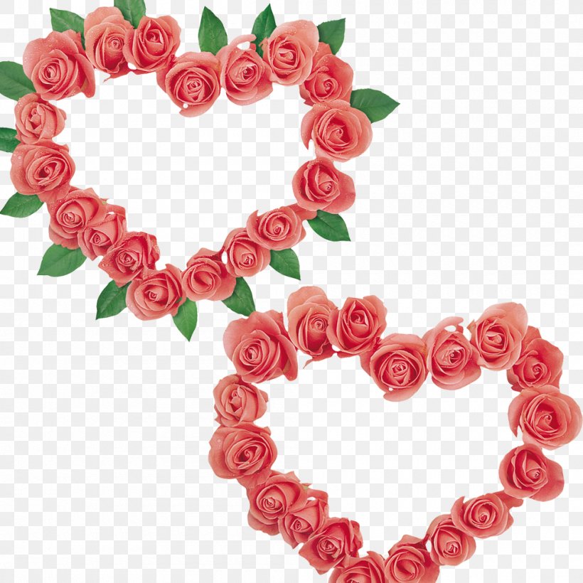 Rose Heart, PNG, 1000x1000px, Rose, Designer, Flower, Heart, Love Download Free