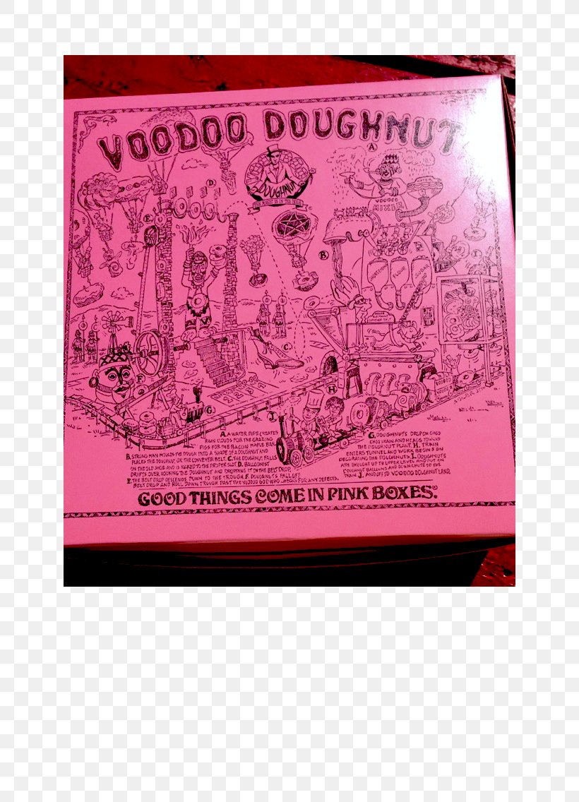 Voodoo Doughnut Recordings Donuts Food Universal City, PNG, 640x1136px, Voodoo Doughnut, Donuts, Drawing, Food, Magenta Download Free