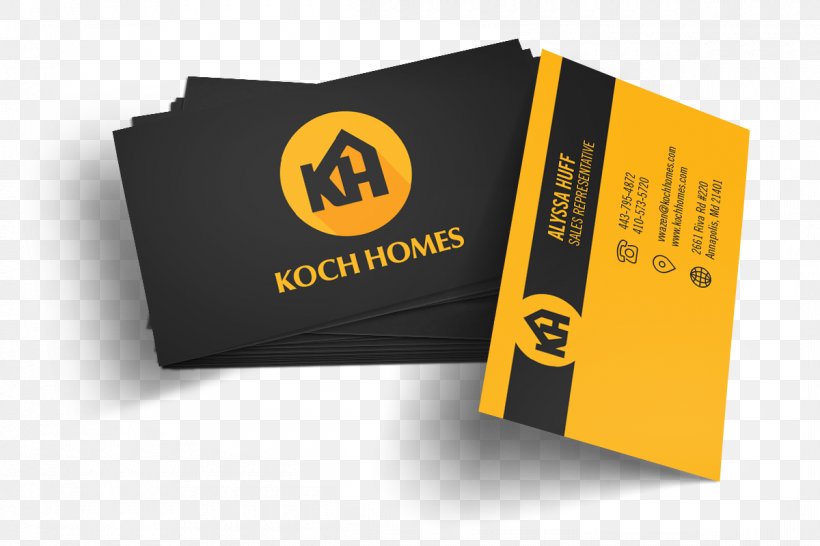 Business Cards Logo Brand Koch Homes Advertising, PNG, 1200x800px, Business Cards, Advertising, Brand, Business Card, Consumer Download Free