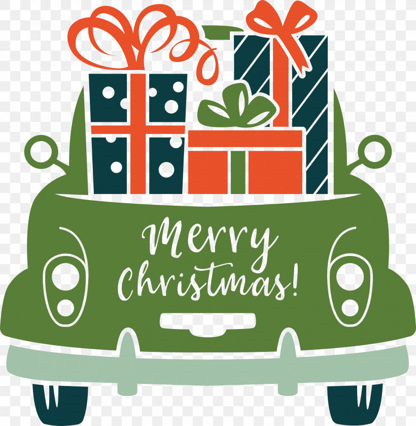 Merry Christmas Car, PNG, 2932x3000px, Merry Christmas Car, Green, Vehicle Download Free