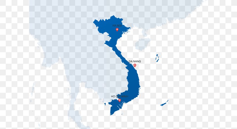 Vietnam Vector Map, PNG, 617x445px, Vietnam, Blue, Cloud, Map, Royaltyfree Download Free