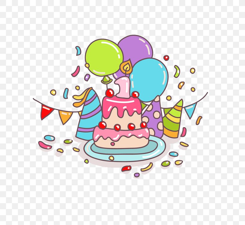 Birthday Cake Greeting Card, PNG, 800x753px, Birthday Cake, Area, Art, Balloon, Birthday Download Free