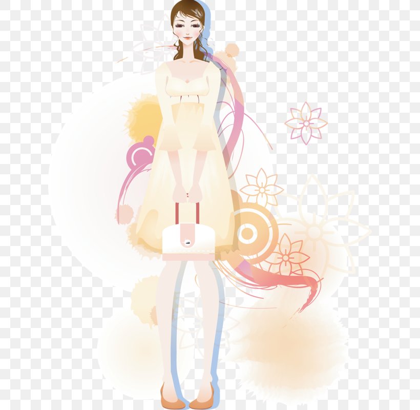 Cartoon Woman, PNG, 632x800px, Watercolor, Cartoon, Flower, Frame, Heart Download Free