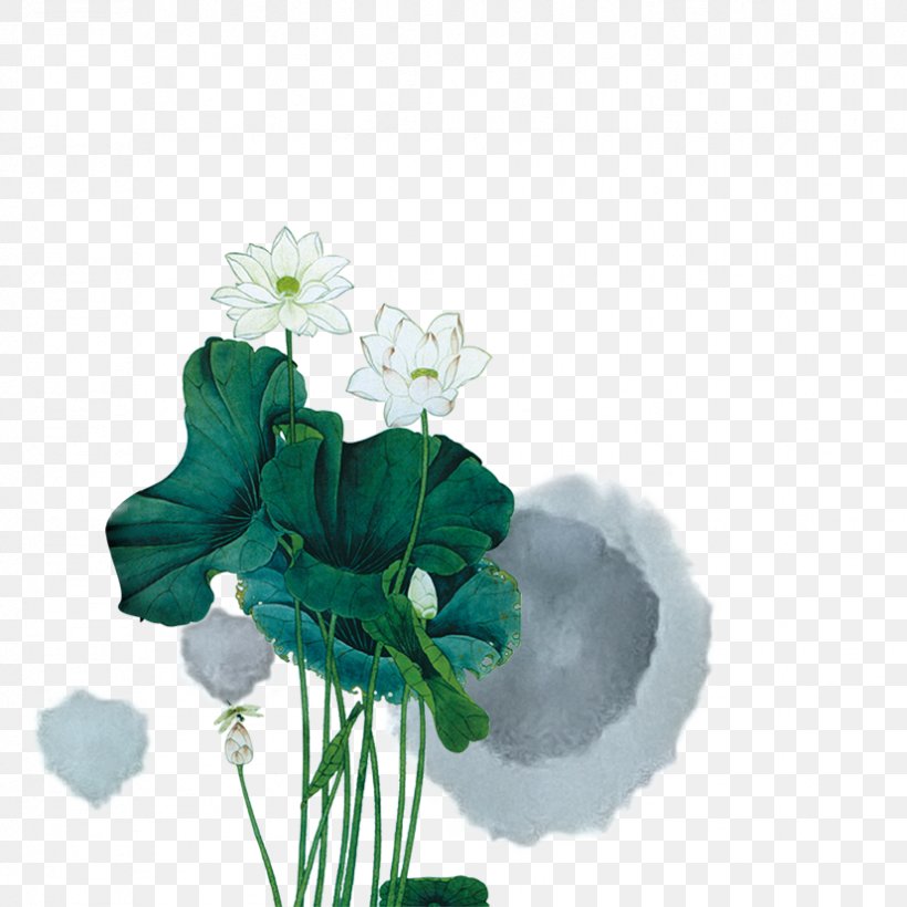 China U756bu8377u82b1 Chinoiserie Ink Wash Painting, PNG, 827x827px, China, Artificial Flower, Chinoiserie, Cut Flowers, Flora Download Free