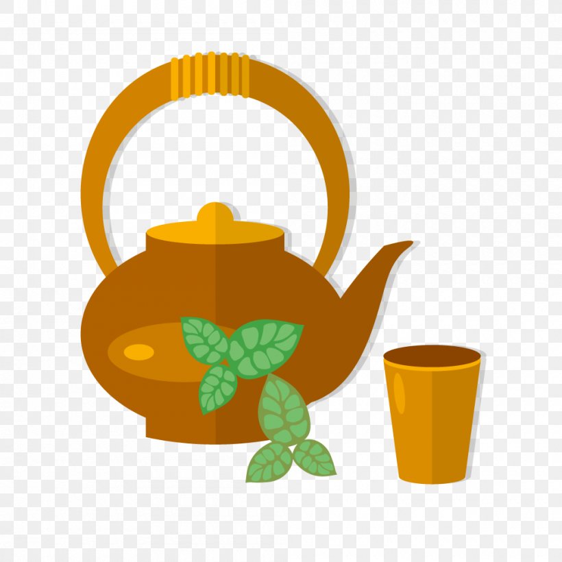 Teapot Teacup Green Tea, PNG, 1000x1000px, Tea, Chawan, Coffee Cup, Cup, Drink Download Free
