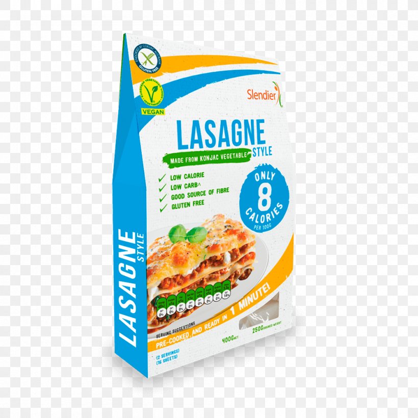 Vegetarian Cuisine Pasta Lasagne Organic Food Shirataki Noodles, PNG, 1000x1000px, Vegetarian Cuisine, Brand, Calorie, Cellophane Noodles, Convenience Food Download Free