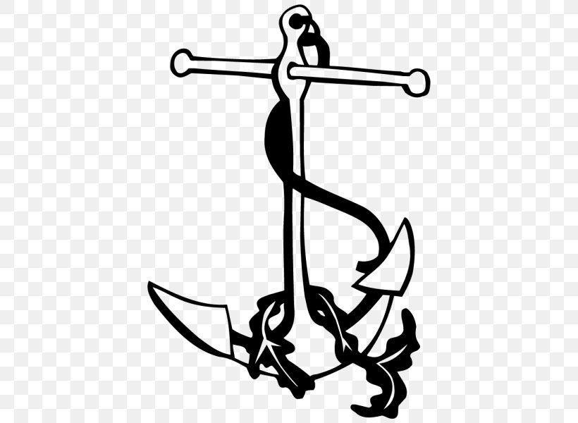 Anchor Wall Decal Boat Clip Art, PNG, 600x600px, Anchor, Area, Artwork, Black And White, Boat Download Free
