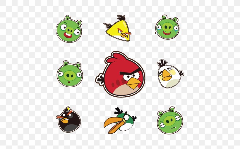 Angry Birds Clip Art, PNG, 512x512px, Bird, Amphibian, Angry Birds, Angry Birds Movie, Angry Birds Space Download Free