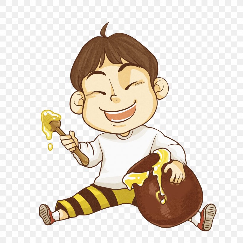 Honey Food Drawing Eating, PNG, 1869x1869px, Honey, Art, Boy, Cartoon, Child Download Free