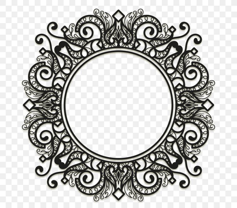 Picture Frame Ornament Clip Art, PNG, 680x720px, Picture Frame, Area, Art, Black, Black And White Download Free