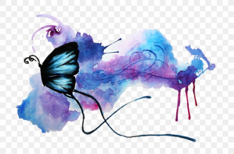 Butterfly Watercolor Painting Art, PNG, 900x594px, Butterfly, Art, Ballet Dancer, Contemporary Art, Deviantart Download Free