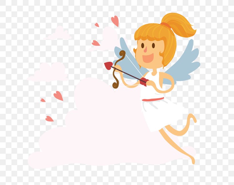Cupid Love, PNG, 650x650px, Watercolor, Cartoon, Flower, Frame, Heart Download Free