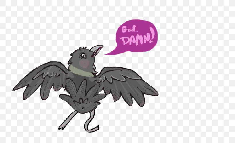 Purple Beak Cartoon BAT-M Feather, PNG, 800x500px, Purple, Animal Figure, Animation, Batm, Beak Download Free