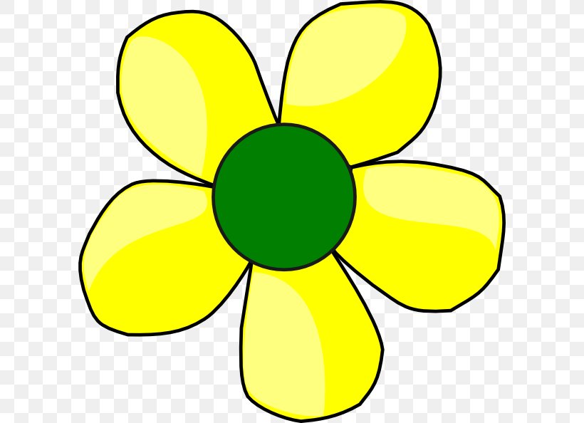 Flower Yellow Clip Art, PNG, 600x594px, Flower, Area, Artwork, Blue, Color Download Free