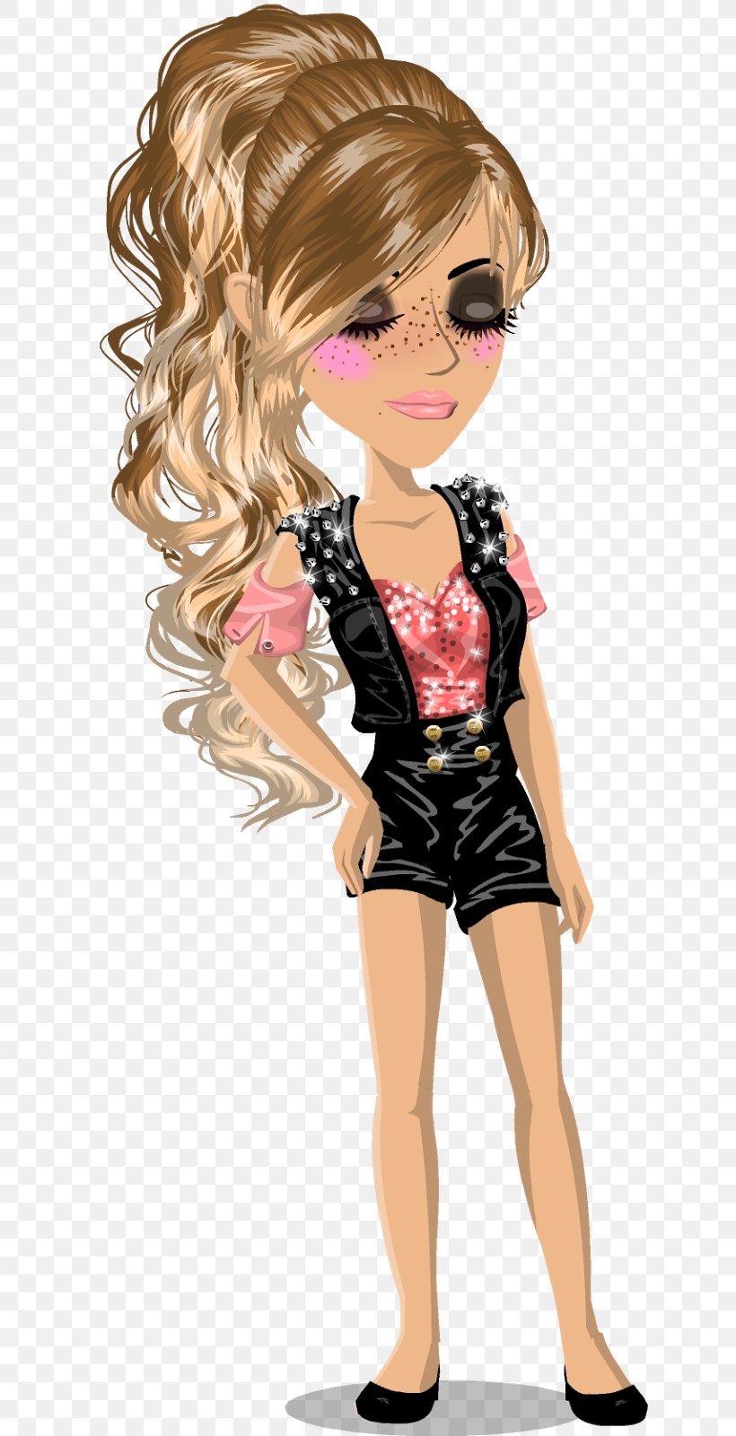 MovieStarPlanet Clothing Image Blond Brown Hair, PNG, 625x1600px, Watercolor, Cartoon, Flower, Frame, Heart Download Free