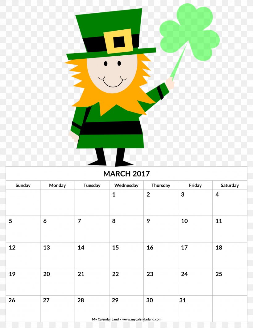 Saint Patrick's Day Republic Of Ireland Irish People Clip Art, PNG, 2550x3300px, Saint Patrick S Day, Calendar, Clover, Grass, Green Download Free