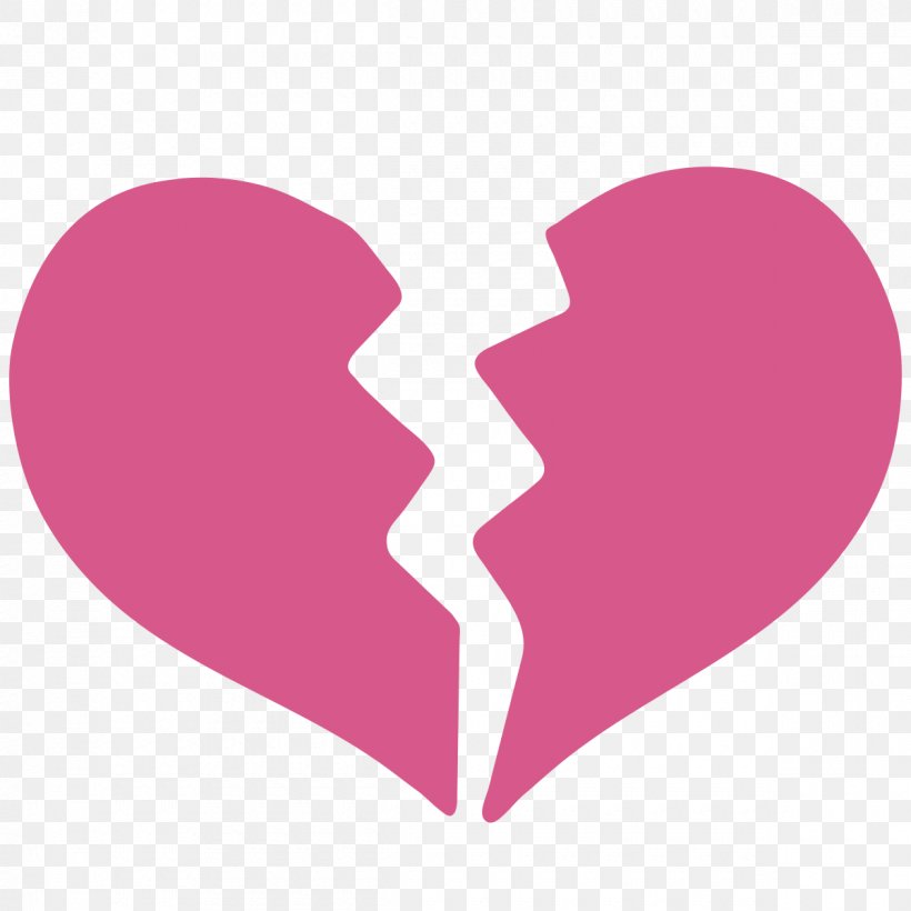 Emoji Broken Heart Symbol Sticker, PNG, 1200x1200px, Watercolor, Cartoon, Flower, Frame, Heart Download Free