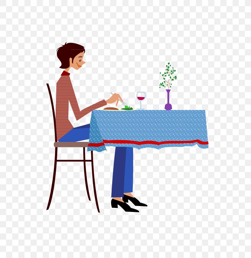 Euclidean Vector Illustration, PNG, 592x840px, Table, Area, Cartoon, Chair, Clip Art Download Free