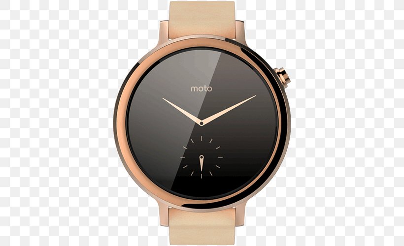 Moto 360 (2nd Generation) Moto Z Motorola Mobility Smartwatch, PNG, 500x500px, Moto 360 2nd Generation, Brand, Brown, Gold, Huawei Watch Download Free